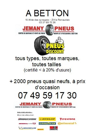 JEMANY Pneu Occasion Rennes Ille Et Vilaine 35 DOC COMMUNICATION